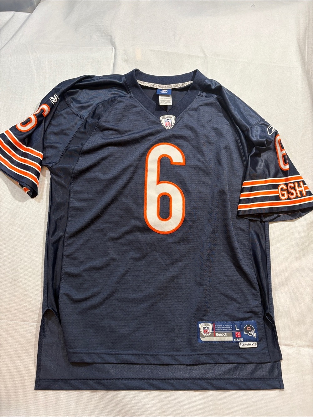 NFL Chicago Bears | Jay Cutler #6 | Jersey Adult Large | Length +2 | Reebok